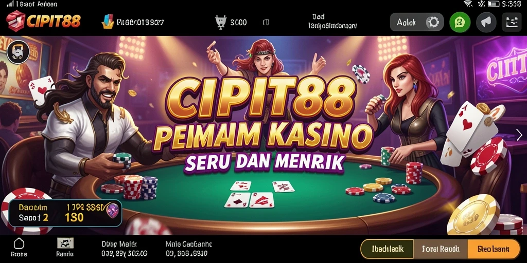 Gameplay seru di CIPIT88 dengan variasi permainan Kasino.
