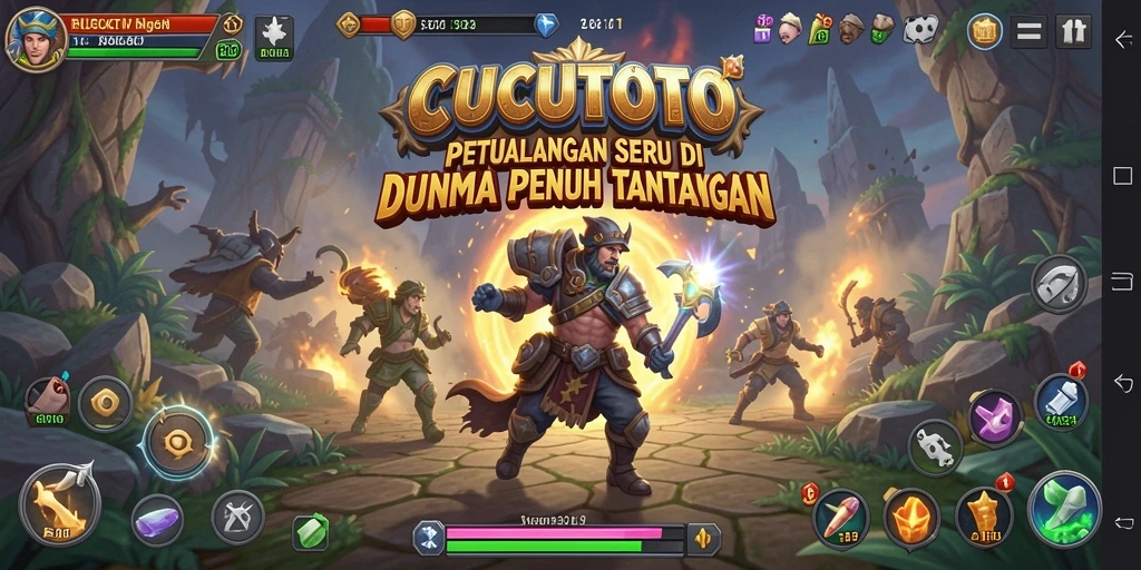 Tangkapan layar CUCUTOTO dengan gameplay petualangan yang memukau.
