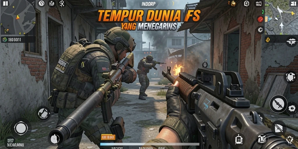 Tampilan menarik dari gameplay INDORP yang mendebarkan.