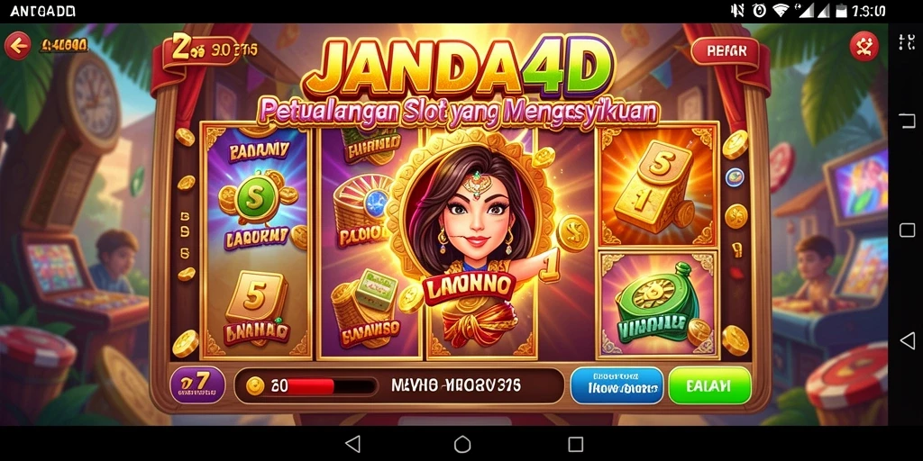 Screenshot utama JANDA4D menampilkan gameplay Slot yang menarik dan dinamis.