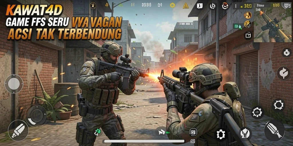 Tampilan gameplay KAWAT4D yang intens dan mendebarkan.