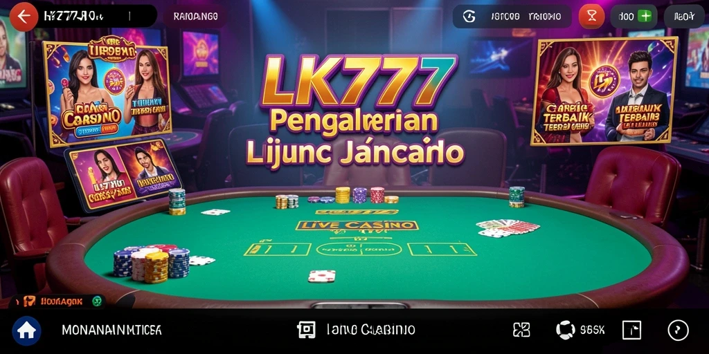 Tampilan gameplay Live Casino yang seru dan interaktif di LK777.