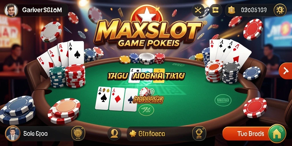 Tampilan gameplay <strong>MAXSLOT</strong> yang memukau dan menantang bagi penggemar Poker.