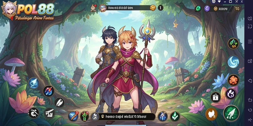 Tampilan menakjubkan dari gameplay POL88 dengan karakter Anime yang memukau.