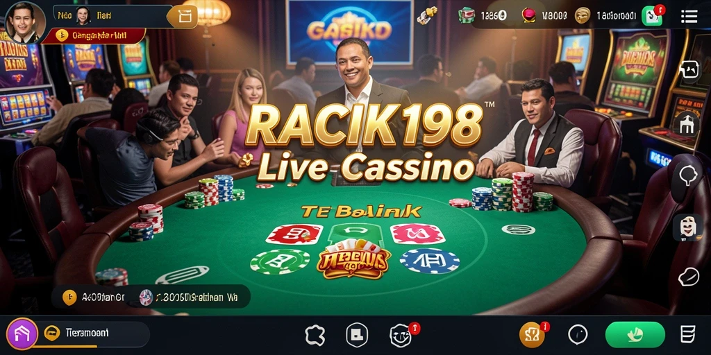 Screenshot gameplay menunjukkan pengalaman mendebarkan Live Casino.
