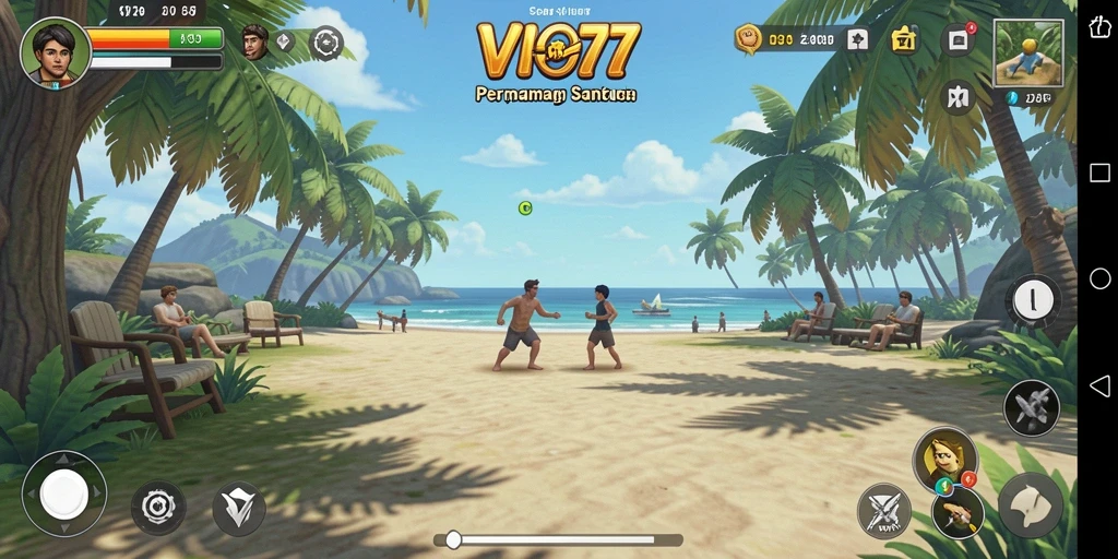 Tampilan gameplay VIO77 yang cerah dan menarik.